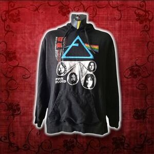 Pink Floyd Dark Side Of The Moon Unisex Adults Black Japanese Print Hoodie Size